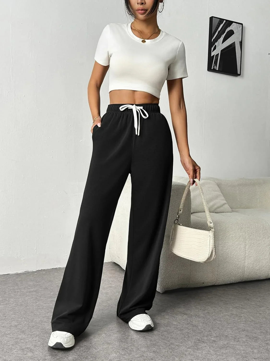 Renate - Stylish Wide-Leg Jogging Trousers