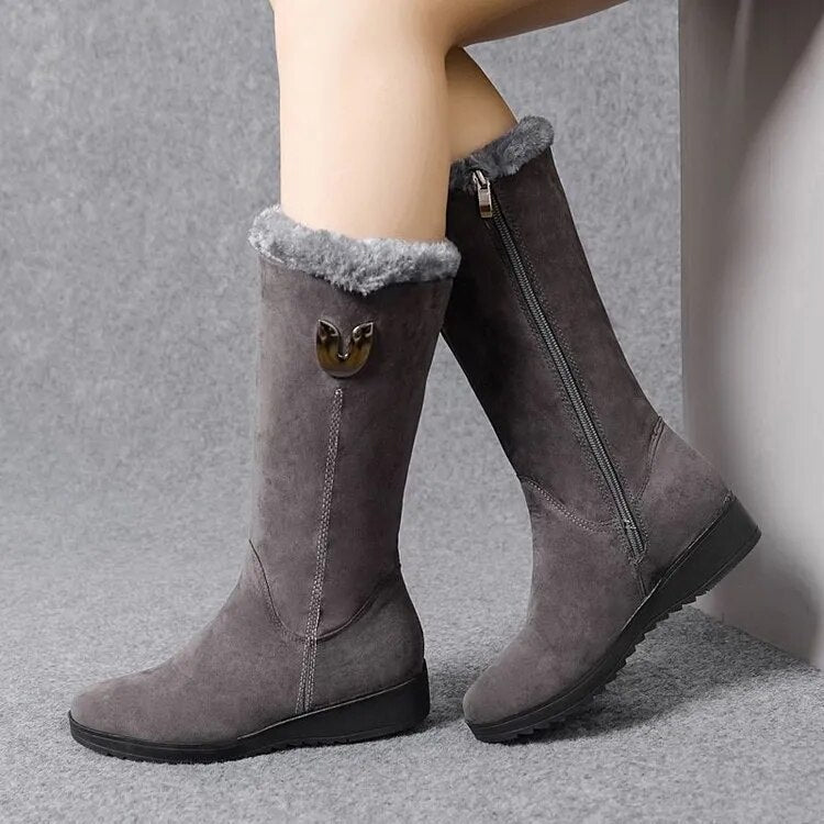 Emilia - The Most Comfortable Warm Winter Boots with High Fur