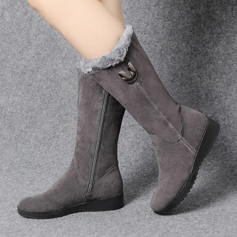 Emilia - The Most Comfortable Warm Winter Boots with High Fur