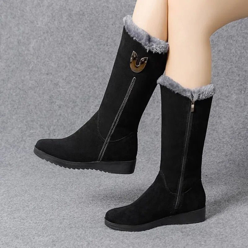 Emilia - The Most Comfortable Warm Winter Boots with High Fur