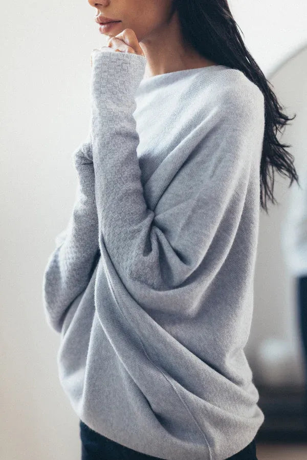 Draped Casual Asymmetrical Women's Sweater