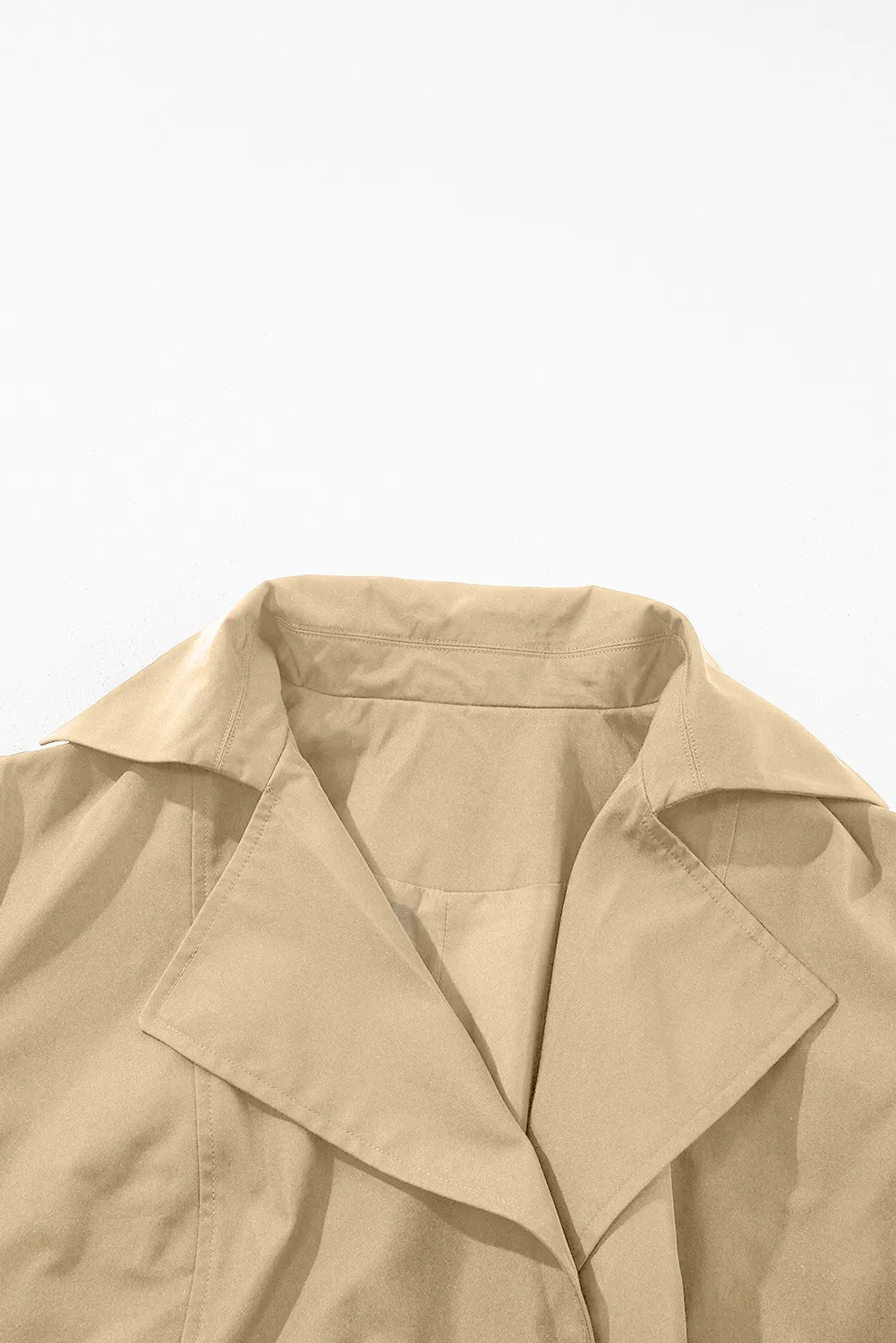 Stylish Beige Women's Trench Coat