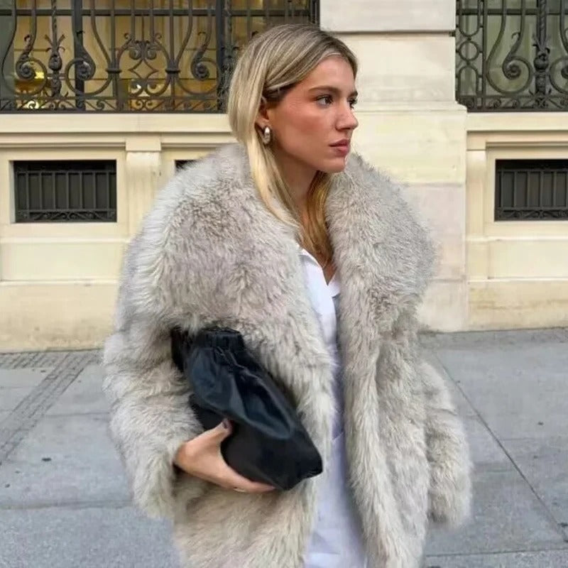 Monica - Stylish Fur Coat