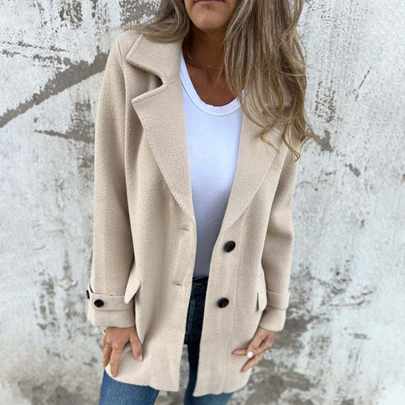 Bonita - Classic Button Coat for Women