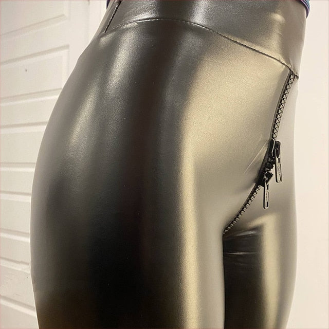 Indy - Matte Leather Trousers